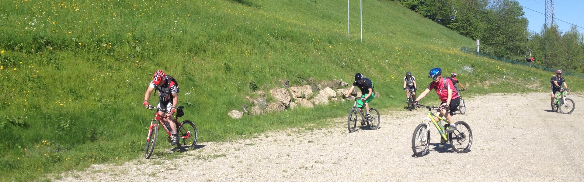 Wir bieten normale Touren für Firmen und extra Firmenevents mit dem Mountainbike