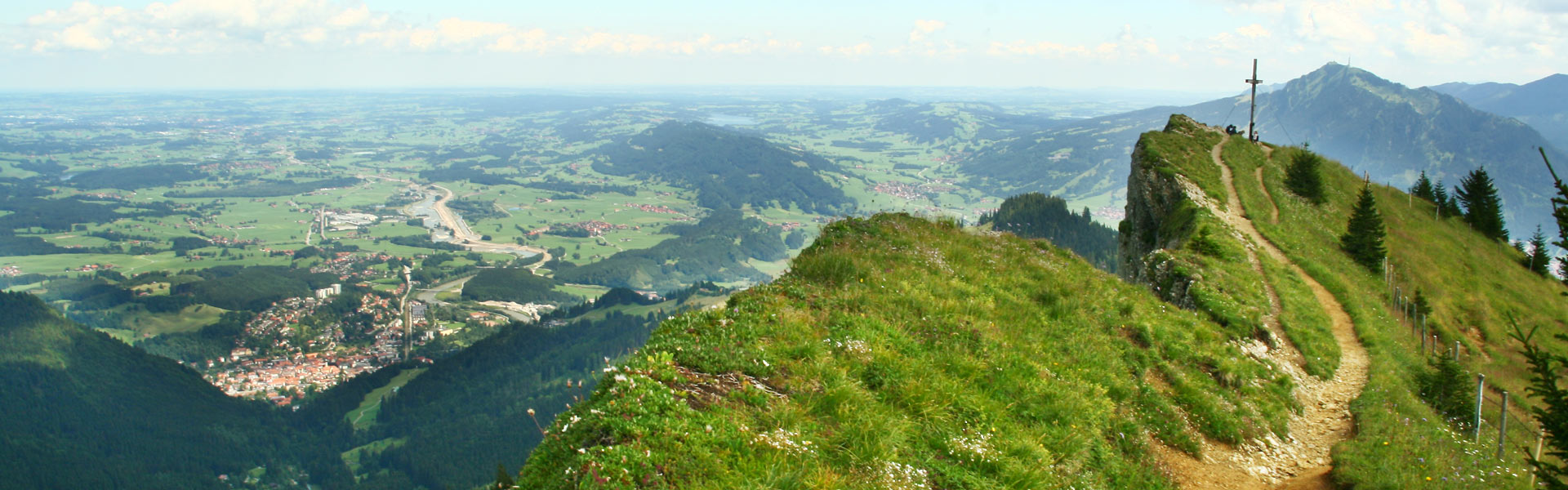 Von Immenstadt mit dem Mountainbike Richtung Alpe Mittelberg auf den Stuiben